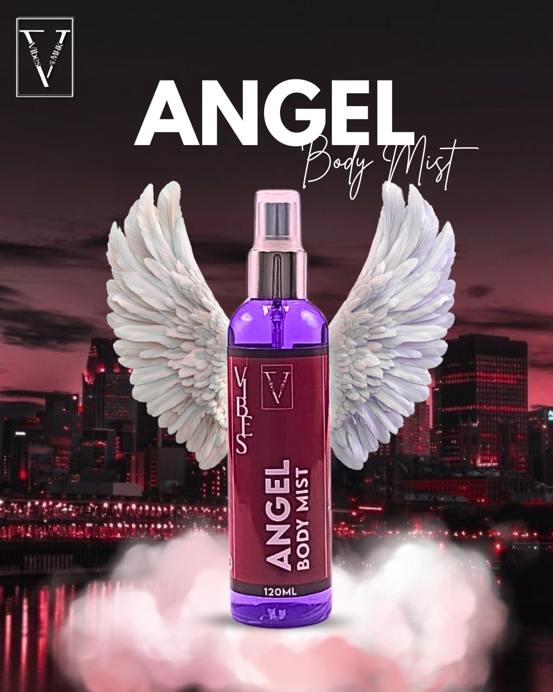 😇 Angel Body Mist by VIBES: Embrace a Heavenly Aura of Freshness! 120ml